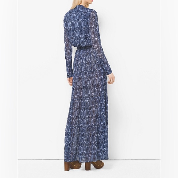 MICHAEL MICHAEL KORS Printed Georgette Maxi Dress - Picture 2 of 11